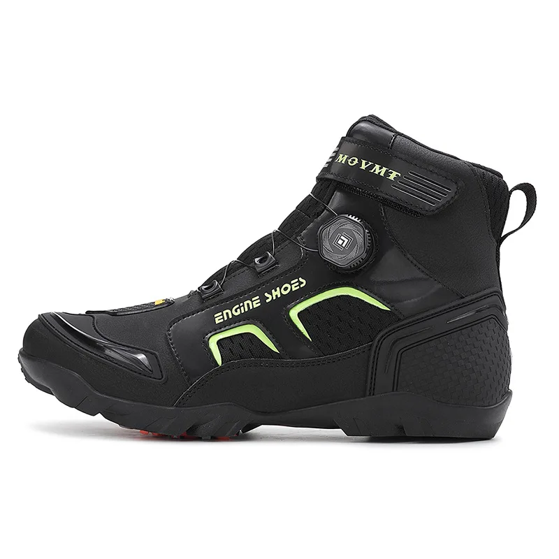 Motorcycle Boots Men, Anti-fall Motocross Boots, Off Road Motorbike Riding Shoes, Shock Resistant Protective Footwear for Outdoo
