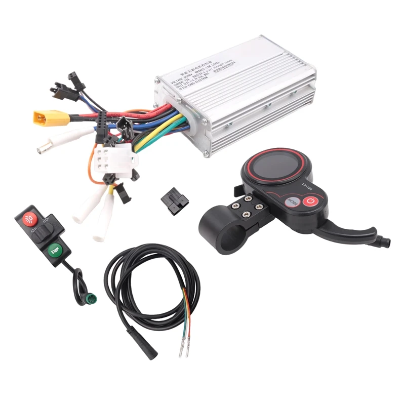 6Pack X(48V 25A Electric Scooter Controller Dashboard Kit with TF-100 Display Switch Button Parts