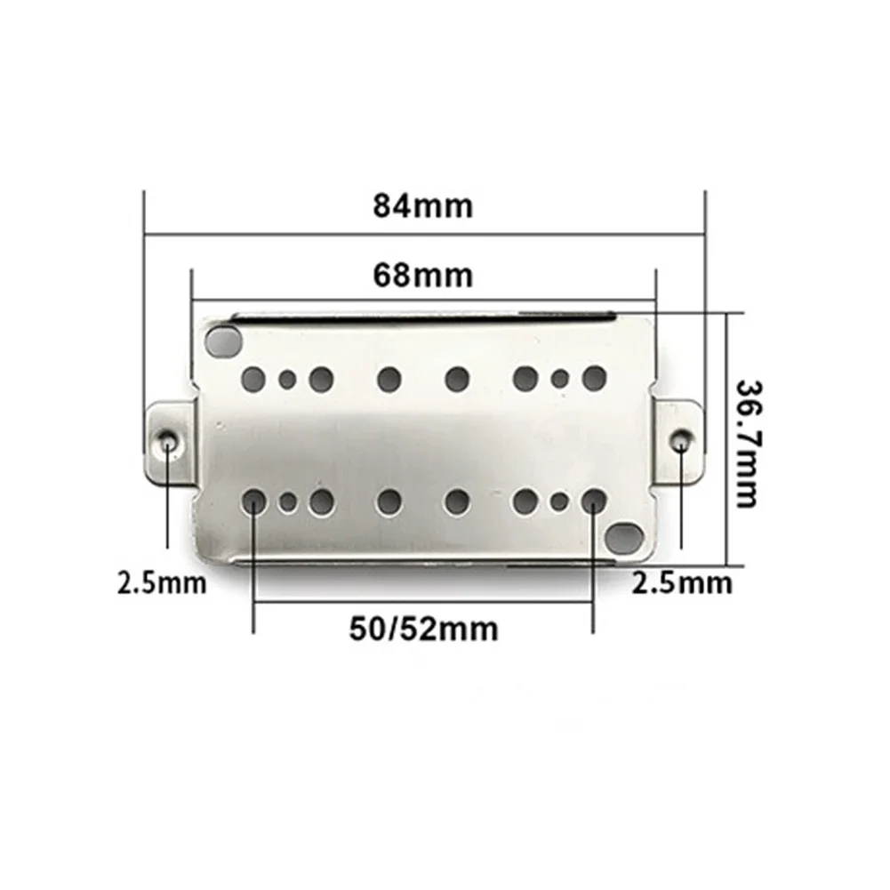 

Copper Nickel Alloys Baseplate Frame For Guitar Neck Bridge Pickup With Adjustable M2 5 Adjust Screw Hole (50 52mm)