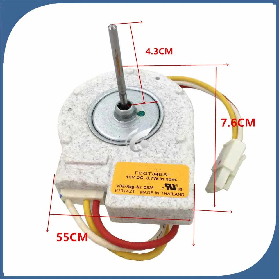 new for refrigerator freezer FDQT34BS1 Fan motor 12V DC refrigerator part