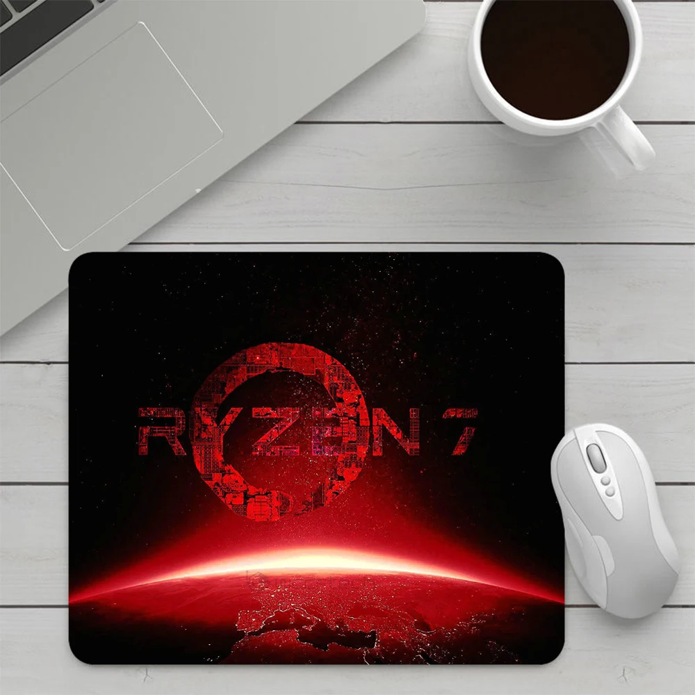 Ryzen-pequeno silicone mouse pad para pc gamer, laptop e escritório acessórios