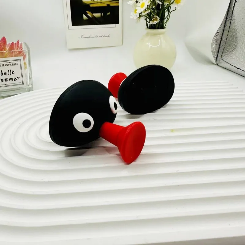3d Refrigerator StickerCute Penguin Pout Towel Hook Household Storage Accessories Creative Non-punch Non-trace Wall Stick Hook