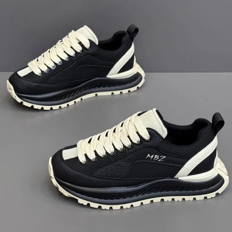 2026 New Designer Mens Mesh Chunky Sneakers Breathable Thick Sole Casual Running Shoes Sport Athletic Trainers Кроссовки Мужские