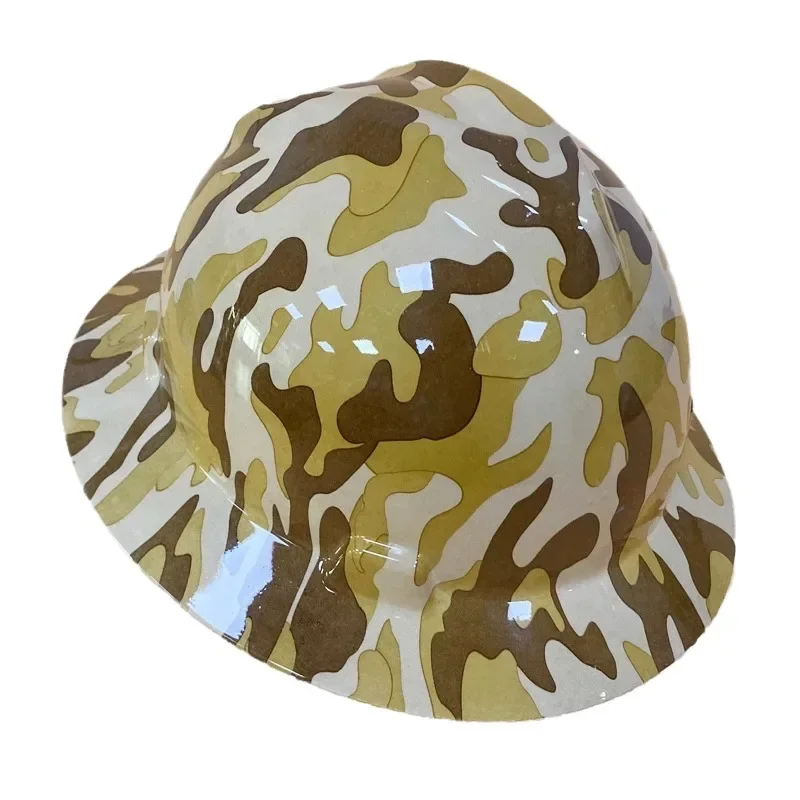 Summer large brimmed sun protection safety helmet for men, breathable, anti impact, sun shading, building collision helmet