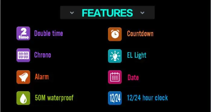 SKMEI Fashion Outdoor Sports Watch Multifunction Dual Time Dsplay EL Luminous Date Waterproof Men's Relojes electrónicos 1212