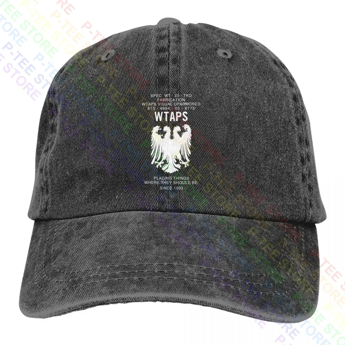 Wtaps Heraldry - Neighborhood Wacko Maria Cav Empt Washed Denim Baseball Cap Trucker Hats Cool Streetwear