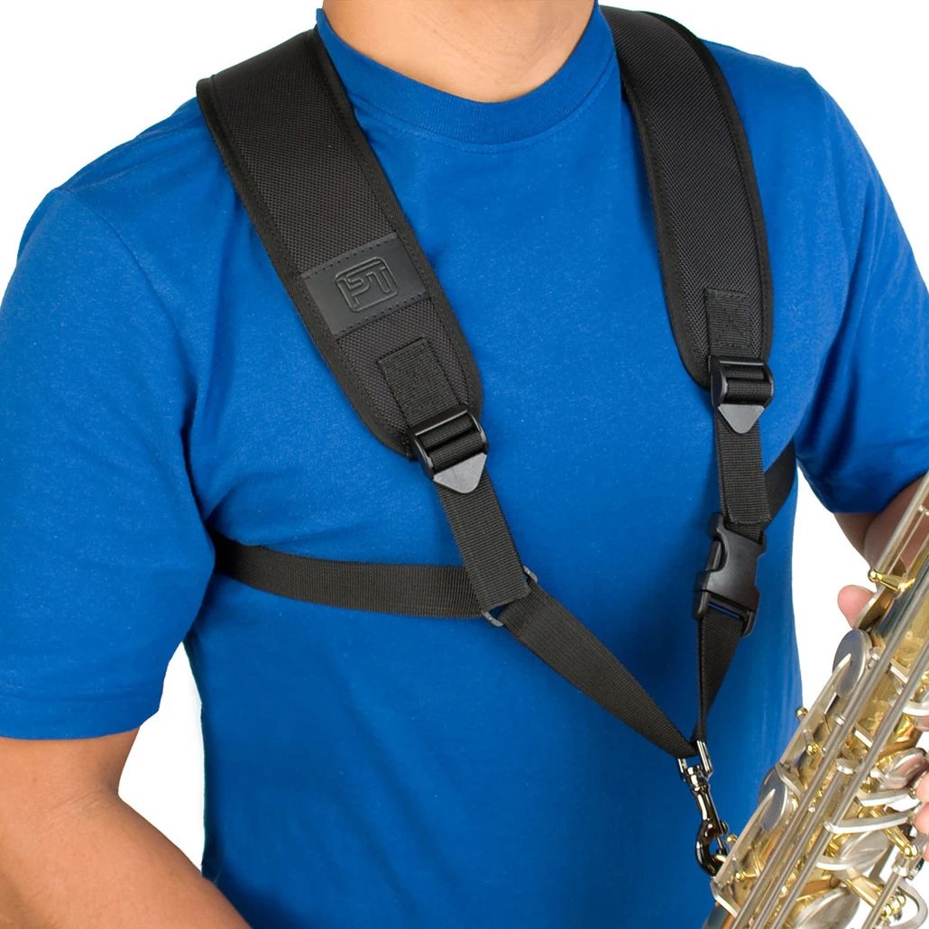 

PROTEC saxophone shoulder strap Saxophone Harness Deluxe Padded Metal Snap, Size Larger
