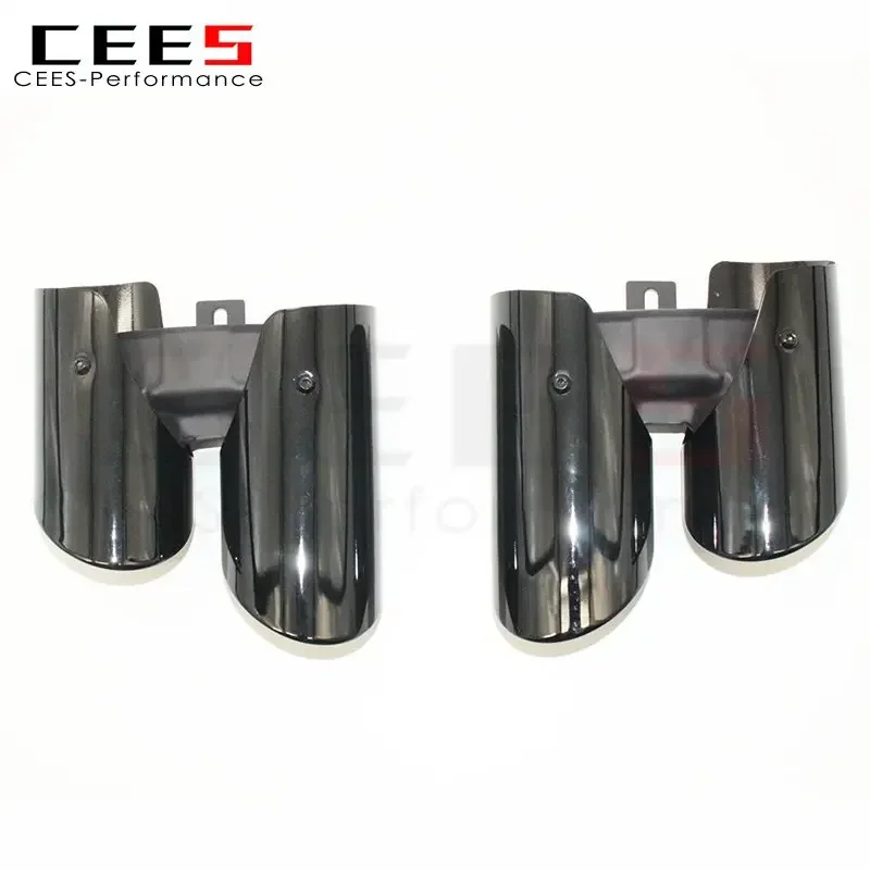 

CEES Universal Tail Throat For PORSCHE Panamera 2010-2021 Stainless Steel Plating Black Four Outlet Nozzle Exhaust Pipe