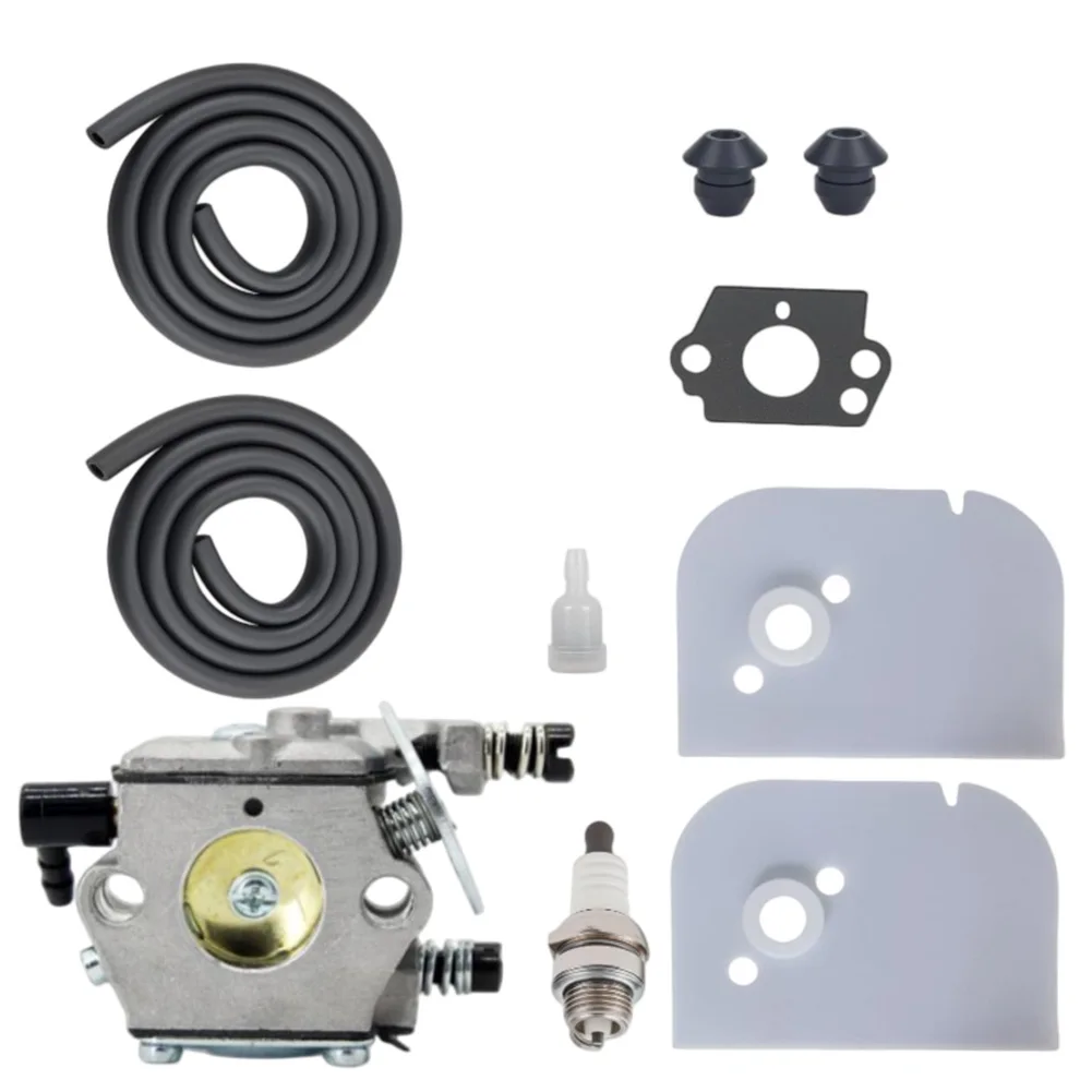 Carburetor Repair Kit For Chainsaws 009, 010 Chainsaw Carburetor For Primer Pump Spark -Plug -Carb Kit Carburetor Repair