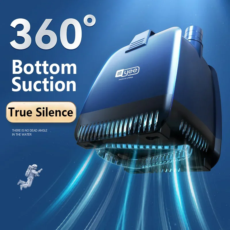 

220-240V Aquarium Ultra-Quiet Submersible Water Fountain Pump Filter Fish Tanks 360 Bottom Suction Pumps Aquariums Accessories