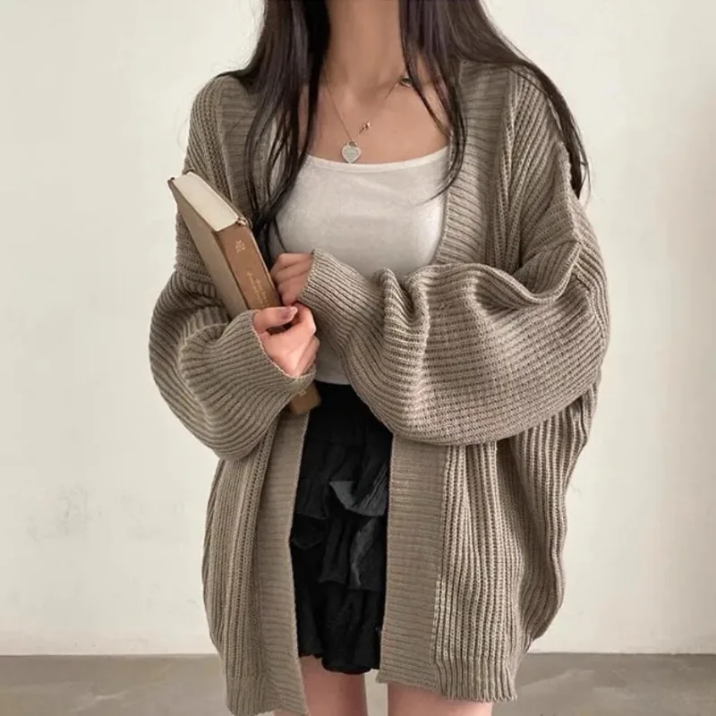 OCEANLOVE Sweet Women Sweaters Solid Autumn Winter Korean Fashion Loose Chic Cardigans Casual Simple Sueteres De Mujer