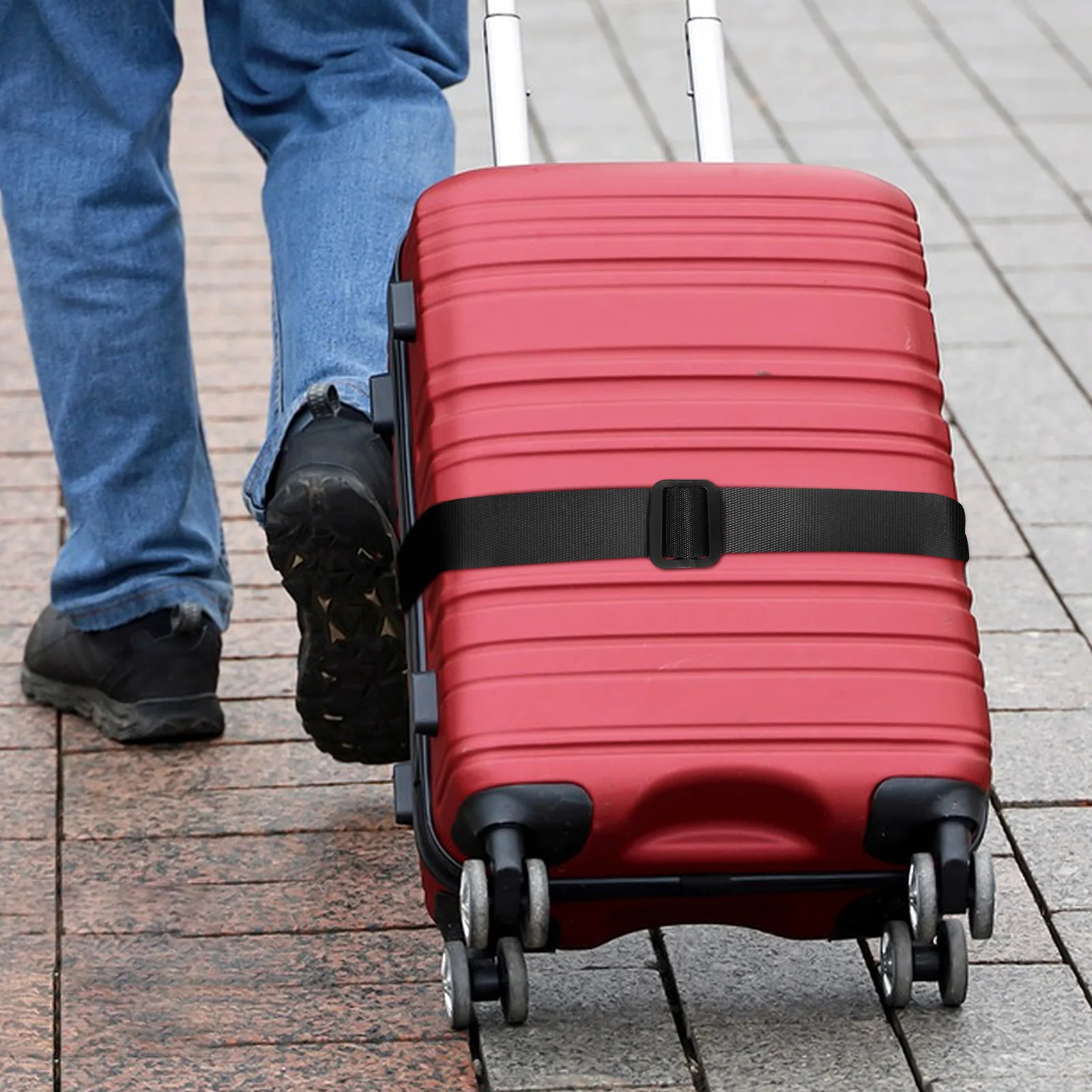 

Adjustable Shoulder Strap Belt Bag Extender Crossbody Replacement Polyester Clip Solid Black Unisex Durable Easy Outdoor