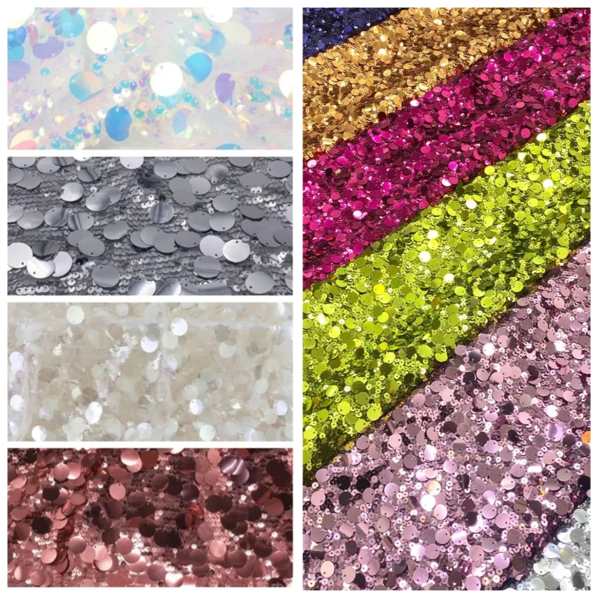 

Лютинесцентная 5 мм + 18 мм, большая вышивка блестками и зашифрованная сетка для шитья вечернего платья, декоративные ткани, изготовление своими руками