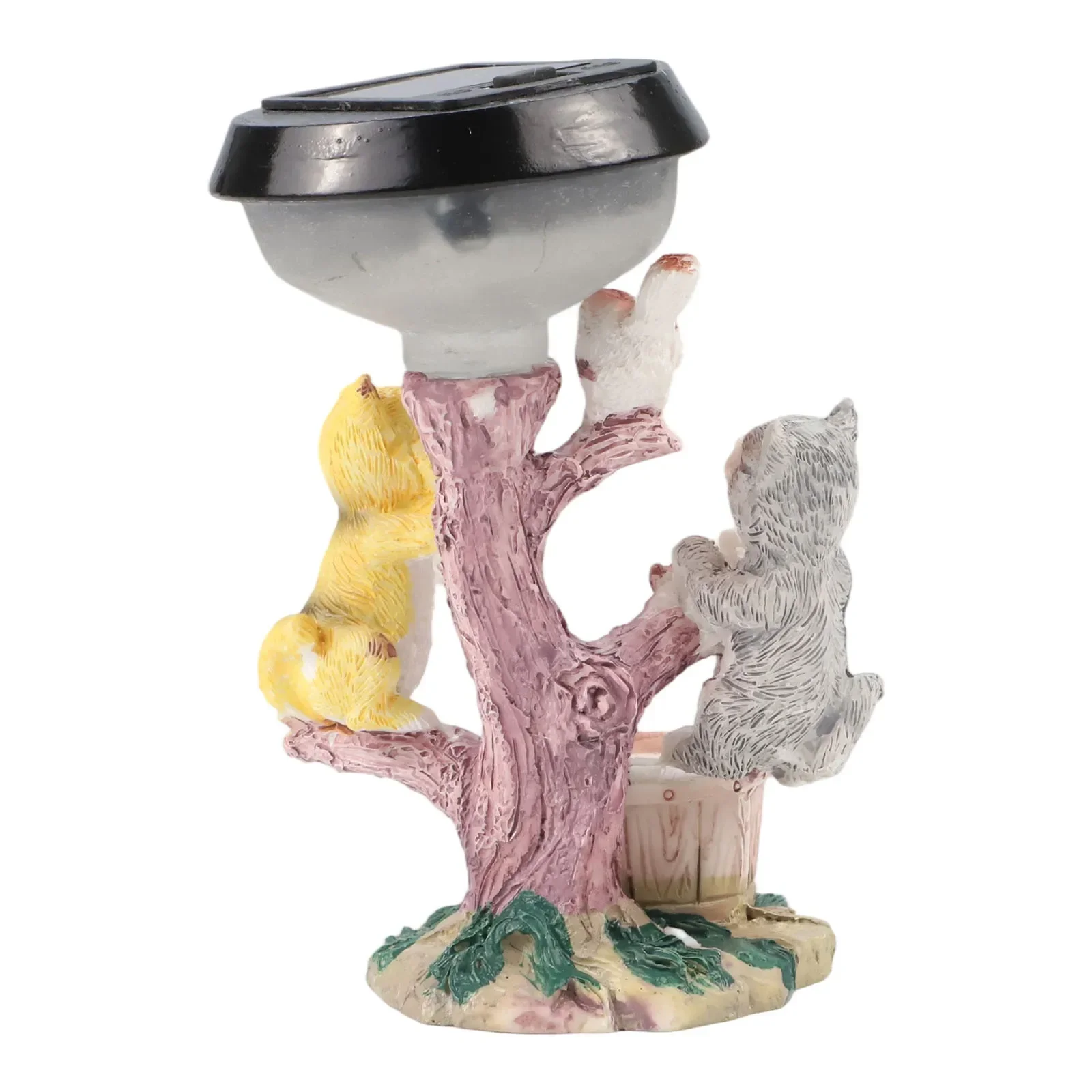 Resin Solar Animal Statue Light for Outdoor Garden Decor Solar Powered LED Lamp with Waterproof IP65 Rating for Yard and Patio