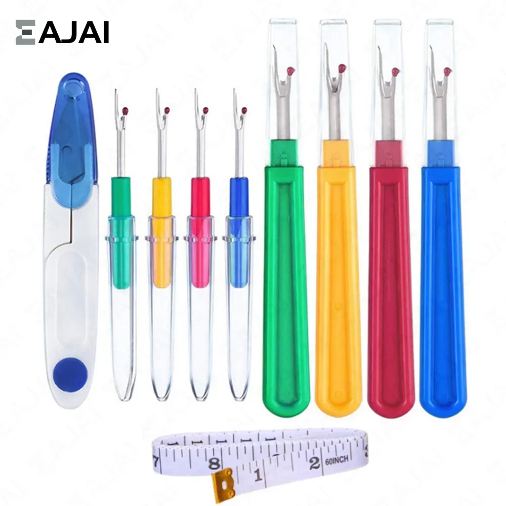 Seam Ripper Thread Remover Tool Stitch Thread Cutter Scissors Sewing Machine Diy Set Kit Knife Necklace Needles Apparel Supplies