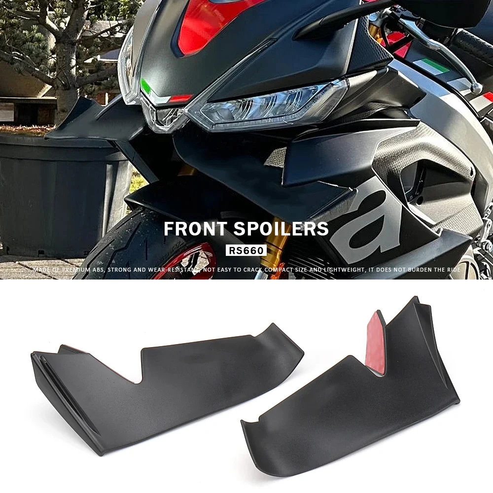 Motorcycle Air Deflector Spoiler Front Fairing Accessories Winglet Aerodynamic Wing Kit 3 Color For Aprilia RS660 RS 660 rs660