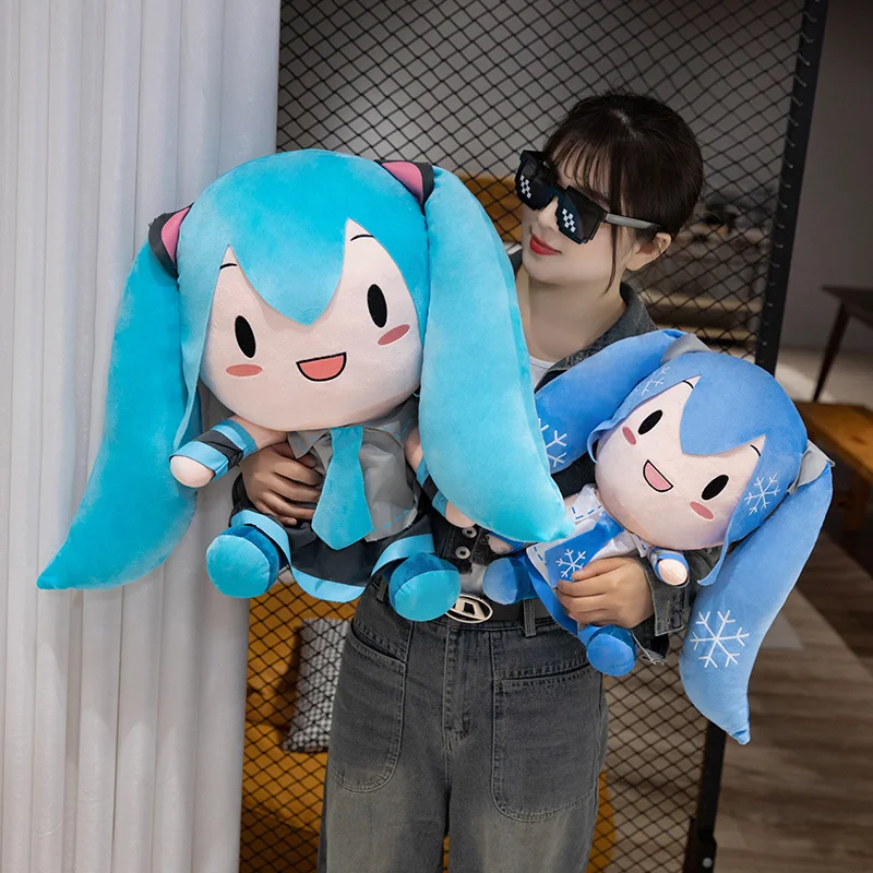 ขนาดใหญ่การ์ตูน Hatsune Miku ของเล่นตุ๊กตาน่ารักสไตล์ญี่ปุ่นตุ๊กตาอะนิเมะตุ๊กตาน่ารักรูป Plushies หมอนของขวัญสาว