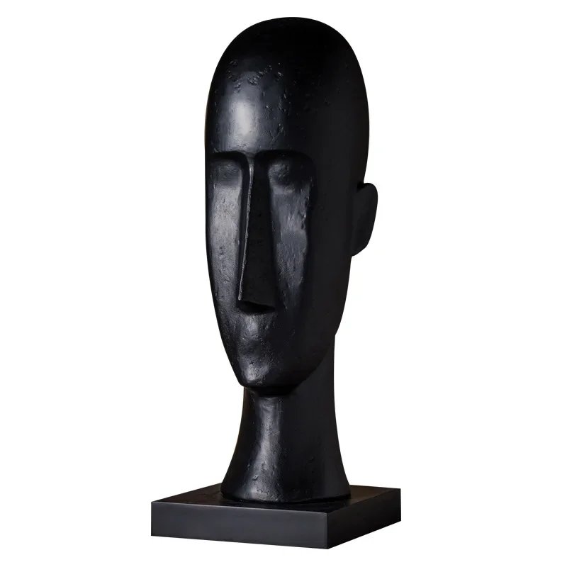 

Resin head sculpture ornament, home model room soft decoration accessories