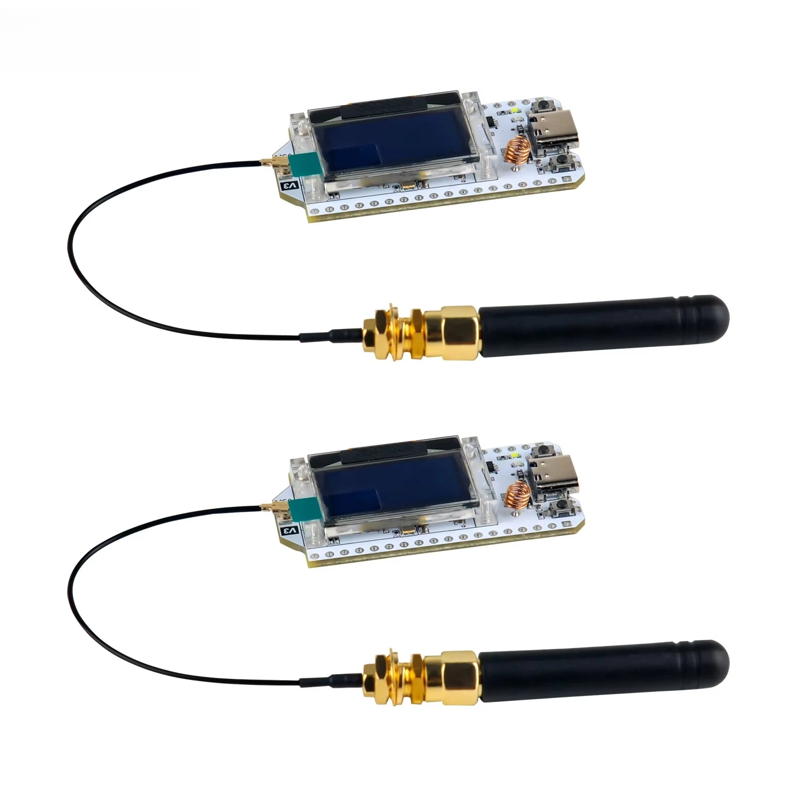 2-set-di-schede-di-sviluppo-lora32-v3-868mhz-915mhz-con-chip-sx1262-display-oled-da-096-pollici-bt-wifi-kit-lora-per-arduino-iot-casa-intelligente