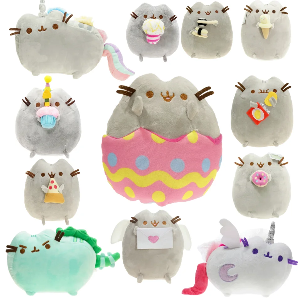 15CM Plush Toy Donut Unicorn Kawaii Angel Cat Cartoon Plush Fill Animal Doll Potato Chip Ice Cream Pizza Cat Gifts for Children