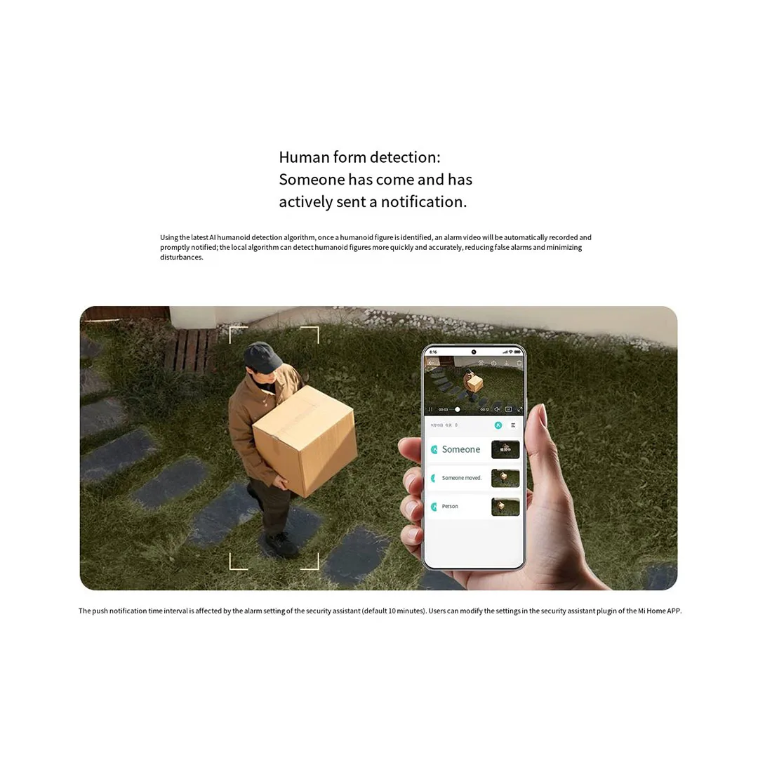 Xiaomi Mijia APP Outdoor Camera CW400 360° 2.5K HD IP66 Waterproof Wifi Security Cam 2560P Full Color Night Vision AI Monitor