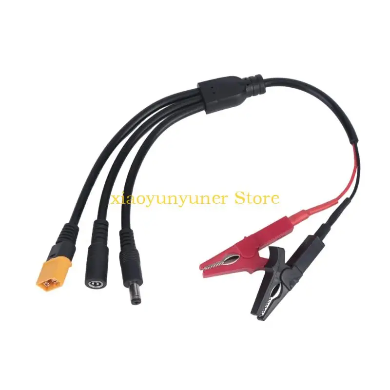 P9JB 5 in 1 cable for worktable power, with 5 way layout and banana terminals