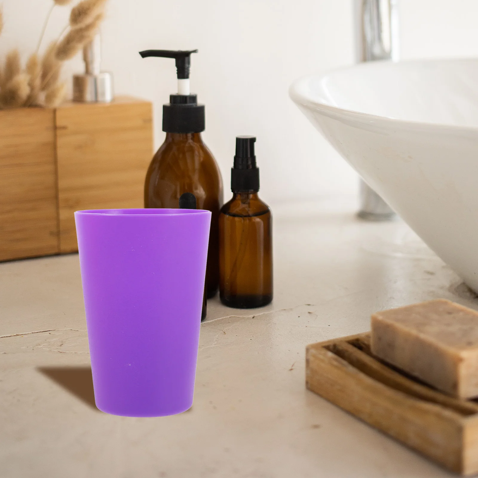 

12Pcs Plastic Drinking Cup Solid Color Premium Material Lightweight Strong Stackable Smooth Rim Safe for Daily Use As Water