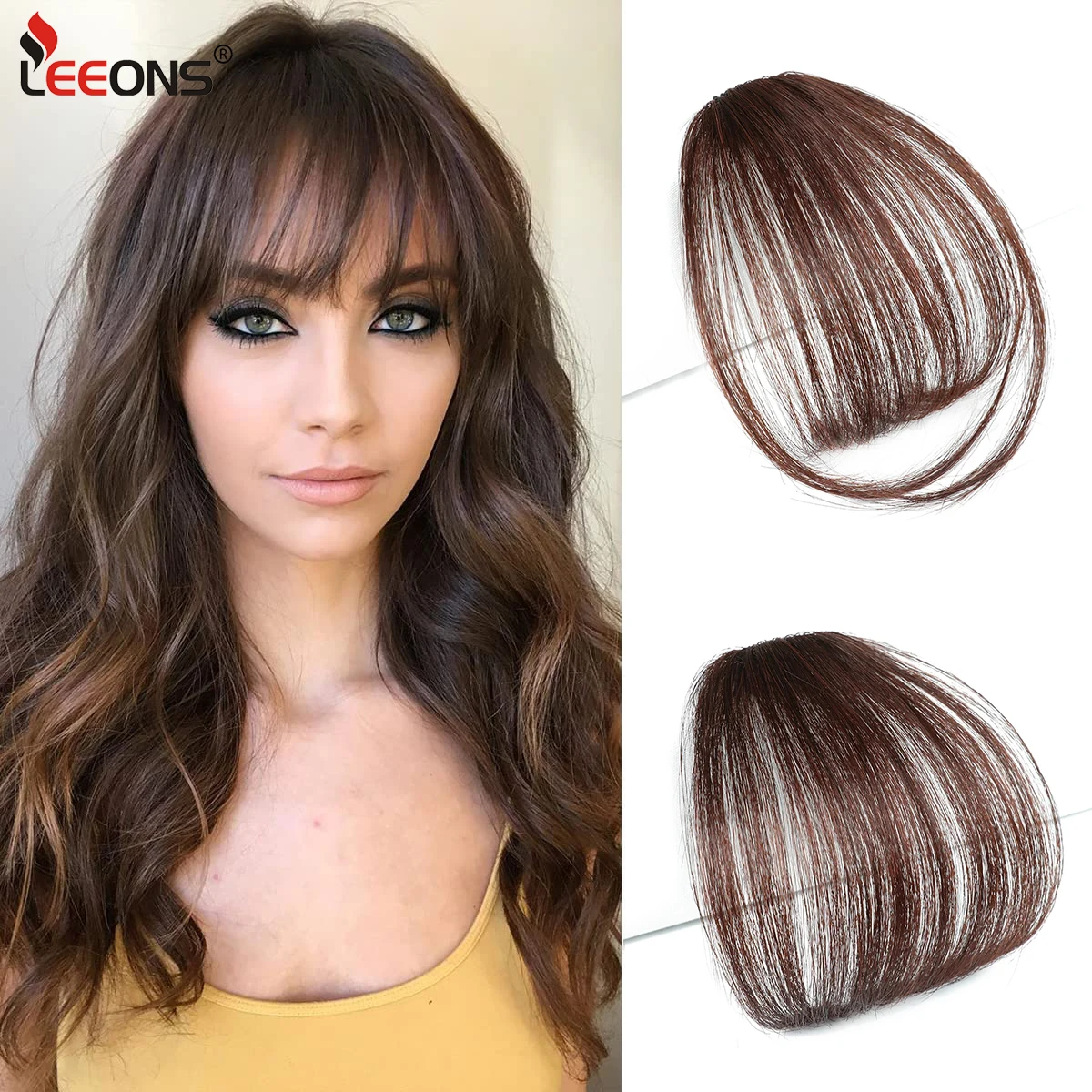 Fake Air Bangs Hair Clip In Bangs Synthetic Hair Bangs Clip On Air Bangs Flat Neat Bangs Hair Extension For Women Girls Daily