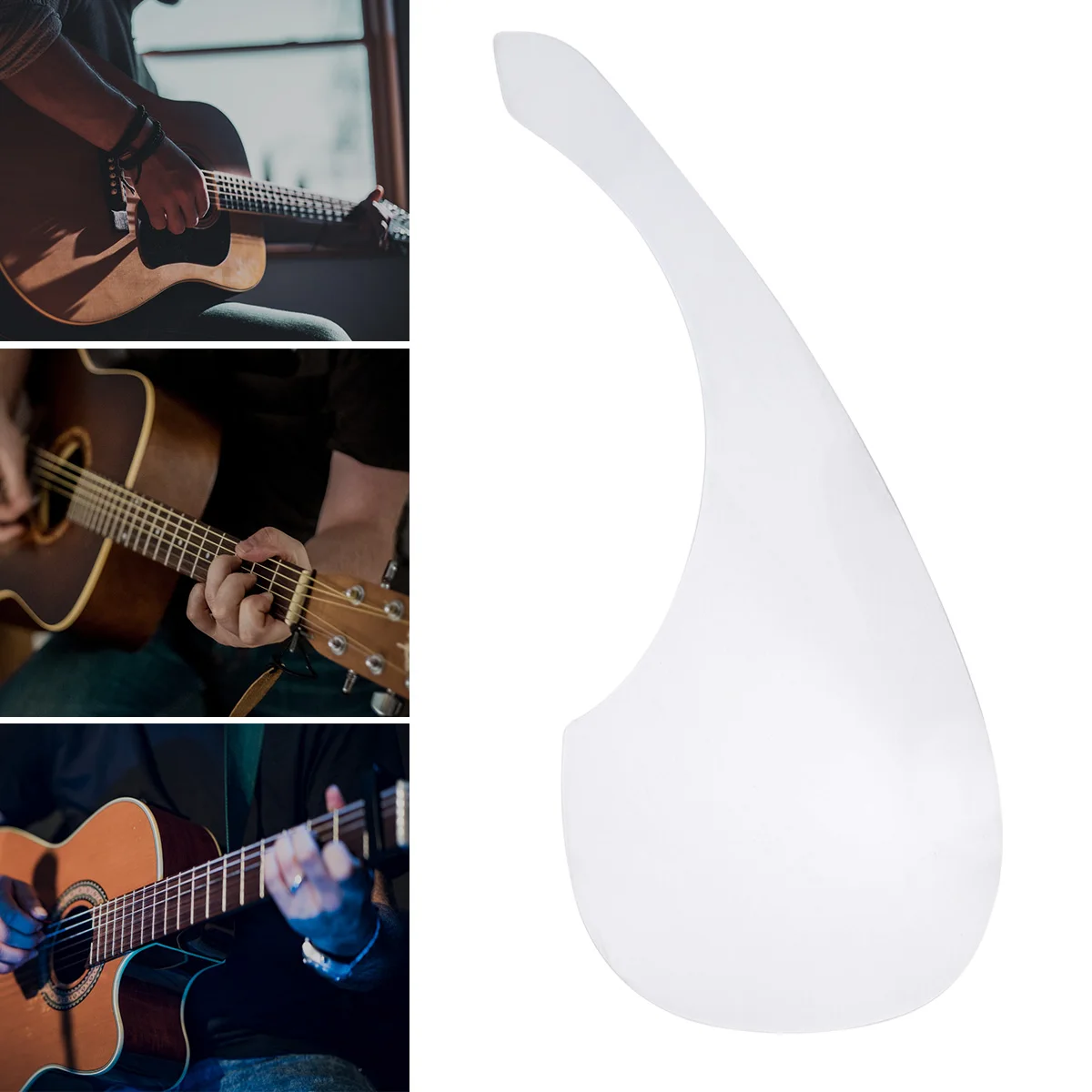

40-41 Inch Guitar Protect Anti Scratch Stickers Personalized Transparent Folk Acoustic Guitar Fingertips Sweeping Baffle Accesso