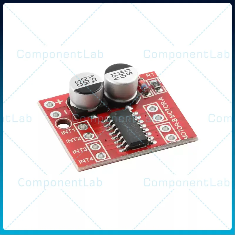 10-50pcs 2-channel DC motor drive module - Forward and reverse PWM speed control - Dual H-bridge stepper motor mini L298N