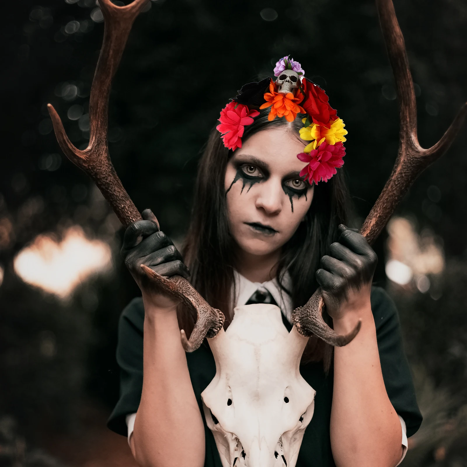 

Halloween Veil Hairband Skull Headband Costume Party Wedding Festival Decoration Cosplay Headdress Light Comfortable Wearable