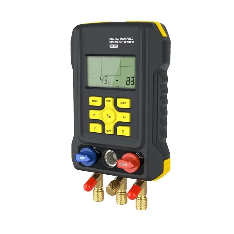 LM150 Digital Manifold Pressure Testers Refrigerant Gauge Meter  Manometer With Multi-Function