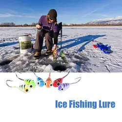 6PCS/SET Whale Shaped Mini Metal Lead Head Hook Bait 2cm 1.6g Fishing Jigging Lure Fish Jigs Winter Ice Fishing Lure