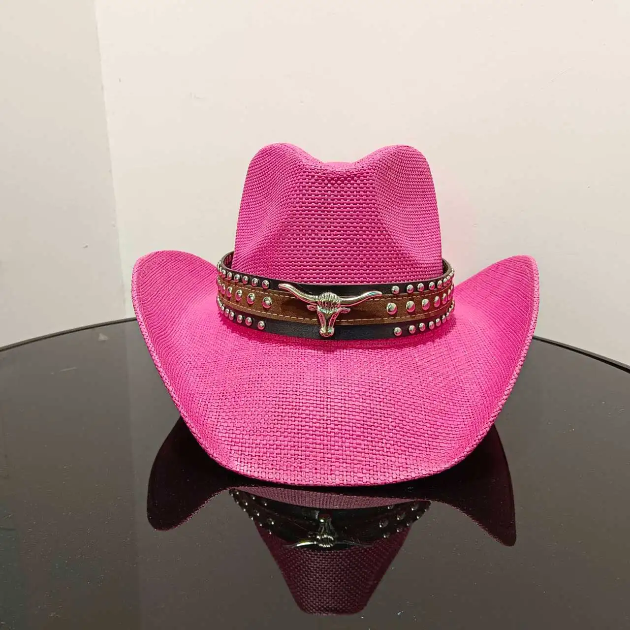 Straw cowboy hat 2025 summer hollow woven straw hat Bohemian cowboy hat outdoor travel sun hat  sombrero