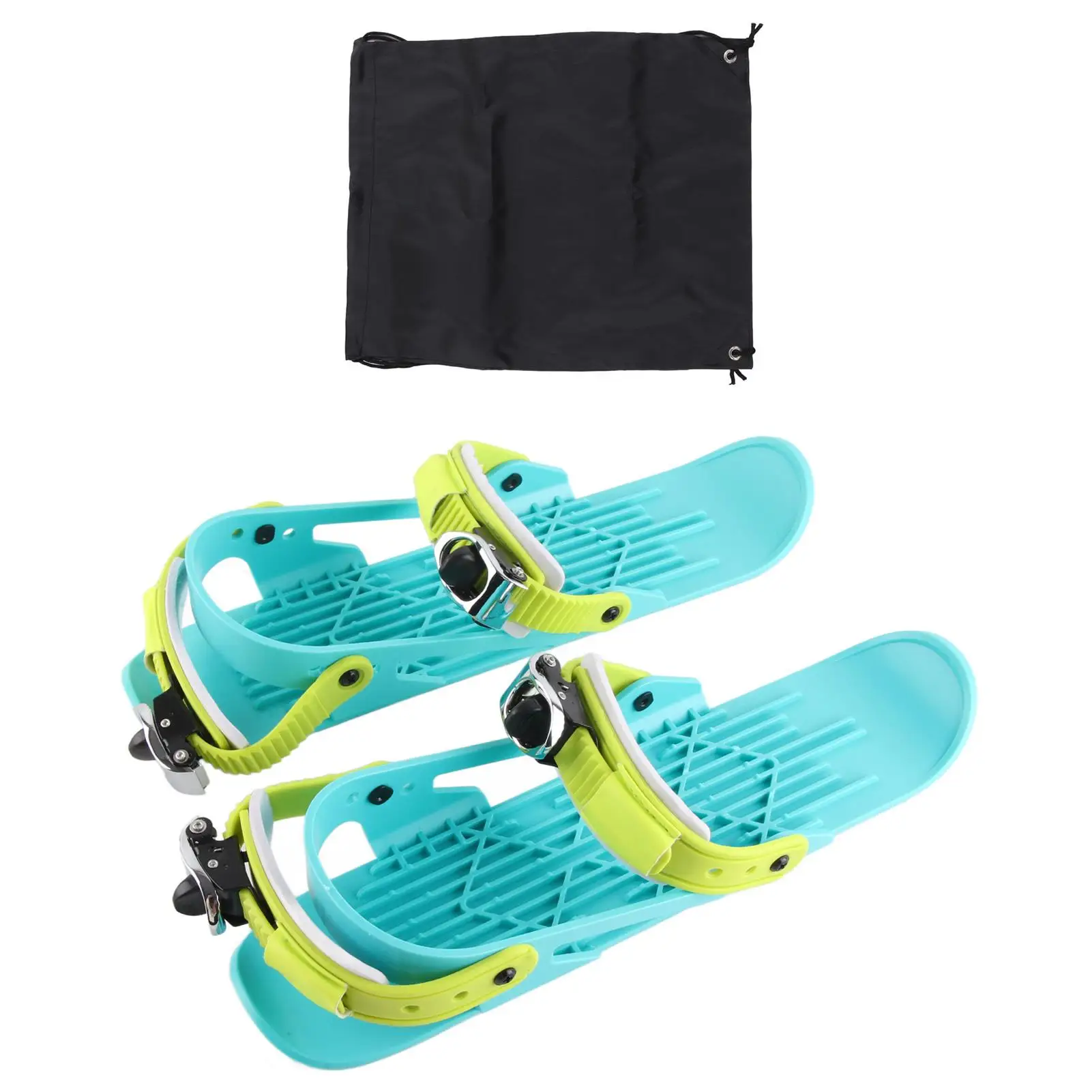 

Mini Ski Skates - Lightweight & Portable with Metal Buckle, Easy Boot Attachment for winter Sports Fun