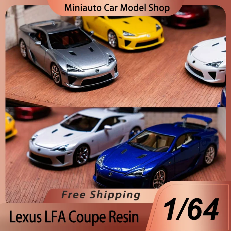 

Cars Lounge 1:64 Scale Premium Resin Miniature Car Model Toy Lexus LFA Two Door Sports Car Metal Red Finish For Adult Collectors