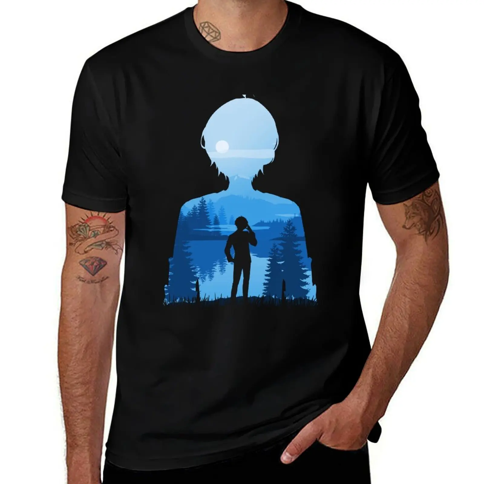 

Oshi No Ko - Aqua Hoshino *Negative Illusion* T-Shirt man tshirt cotton t shirt man g man t shirts for men T-Shirt
