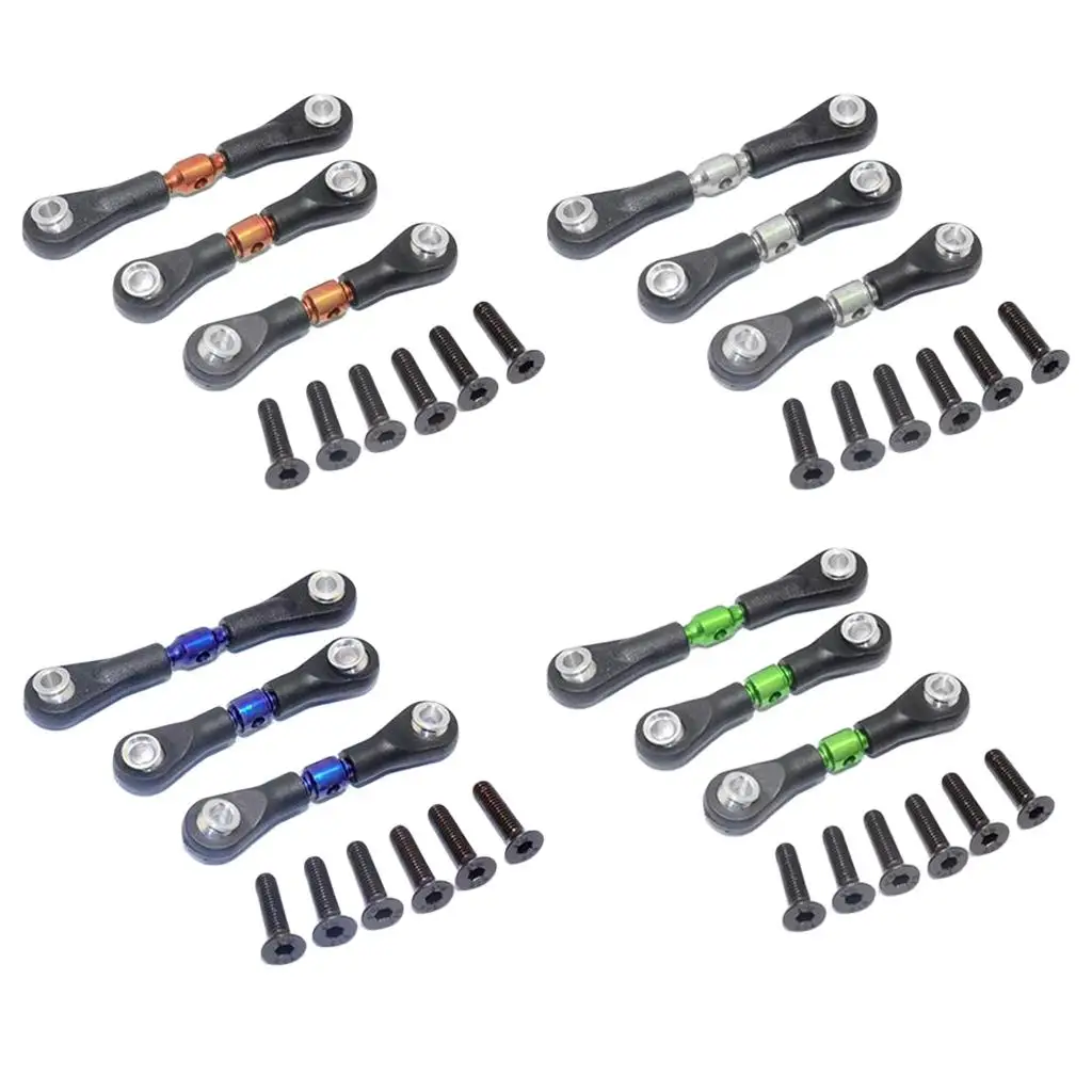 

Комплект из 3 металлических регулируемых сервоприводов и тяг для радиоуправляемых моделей автомобилей TT02 TT02T, багги, грузовиков, аксессуары для хобби-моделей