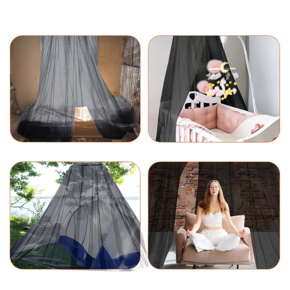 Universal Dome Bed Canopy Hanging Mosquito Net Thickened Mesh Curtain For Home Bedroom Floor Decor Screen Netting