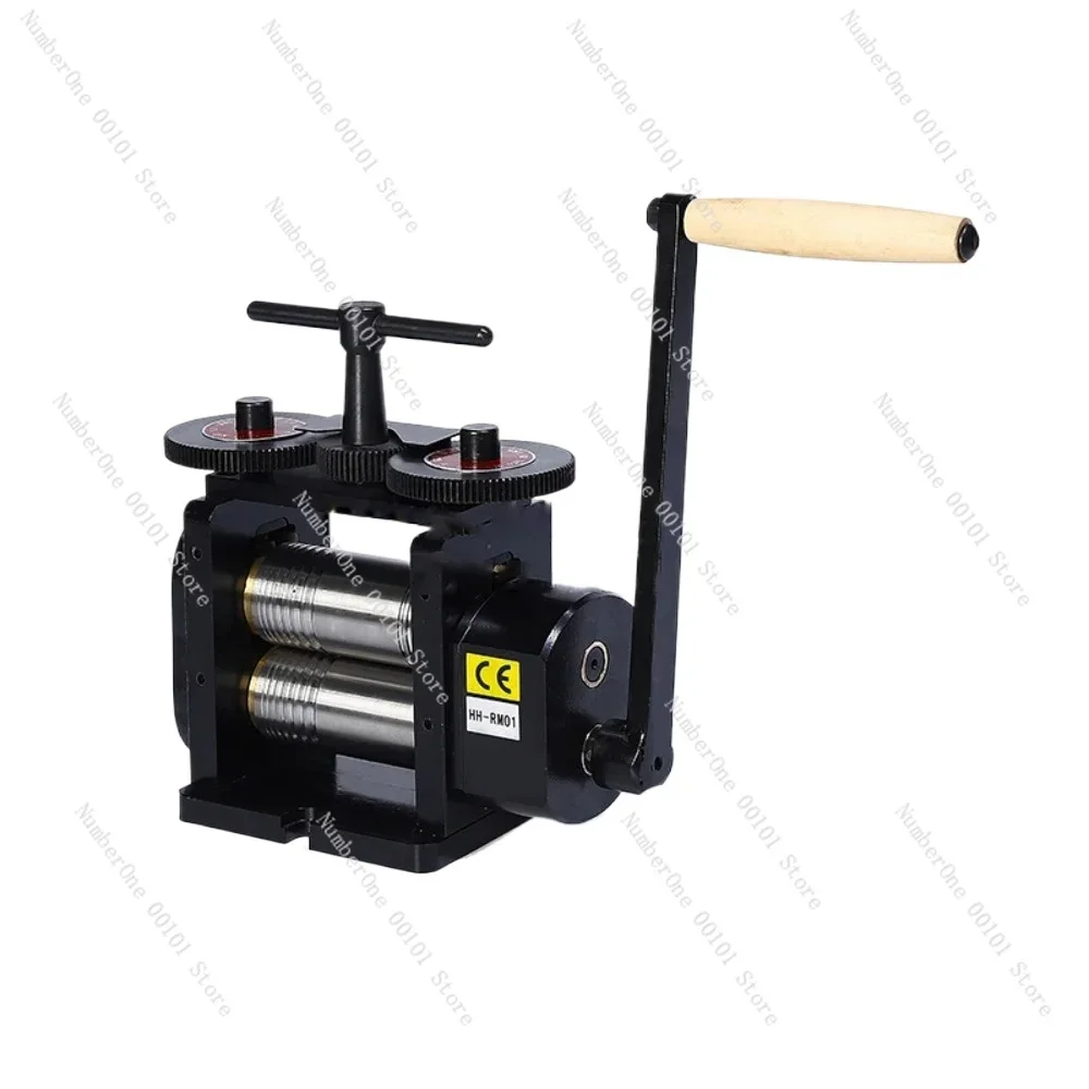 

High Quality Jewelry Manual Rolling Mill Combination Flat Square & Half Round 110 MM Rollers HH-RM01A