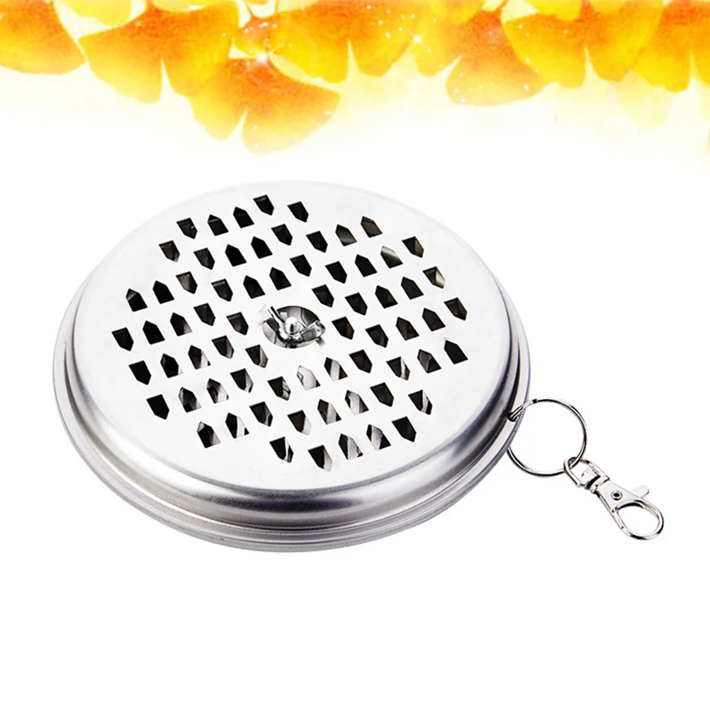 

Hanging Iron Mosquito Repellent Coil Holder Portable Incense Rack Cover Safe Metal Holder for Indoor Outdoor Camping Travel