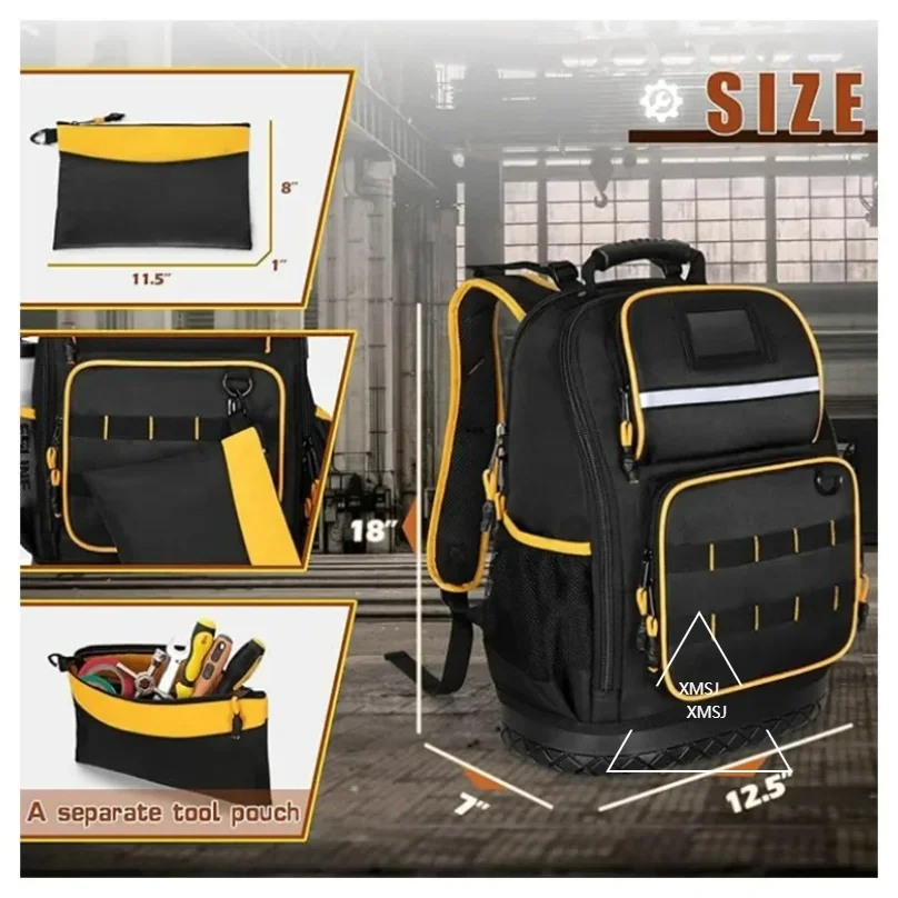 XMSJ New Toolkit Portable Tool Storage Bag Thickened Wear-resistant Toolkit Crossbody Toolkit 2025 NEW