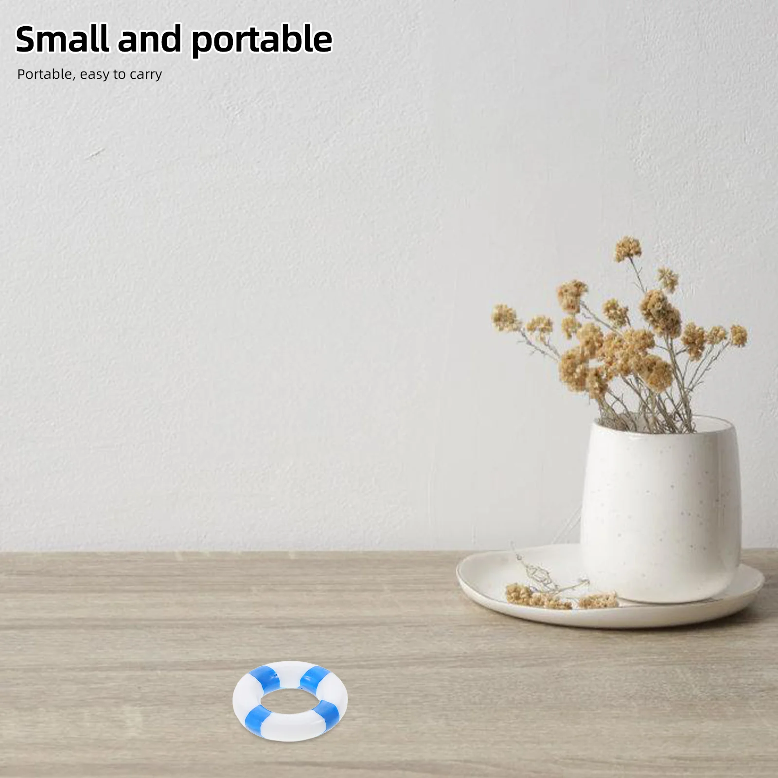 

12Pcs Miniature Swim Rings Resin Decorative Props Mini House Scene Ornaments Small Swimming Ring Accessories Reusable Photo