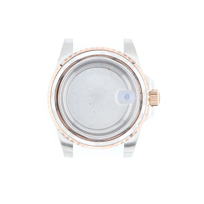 Caja de reloj para hombre totalmente dorada de 40 mm, movimiento NH34/NH35/NH36 no incluido