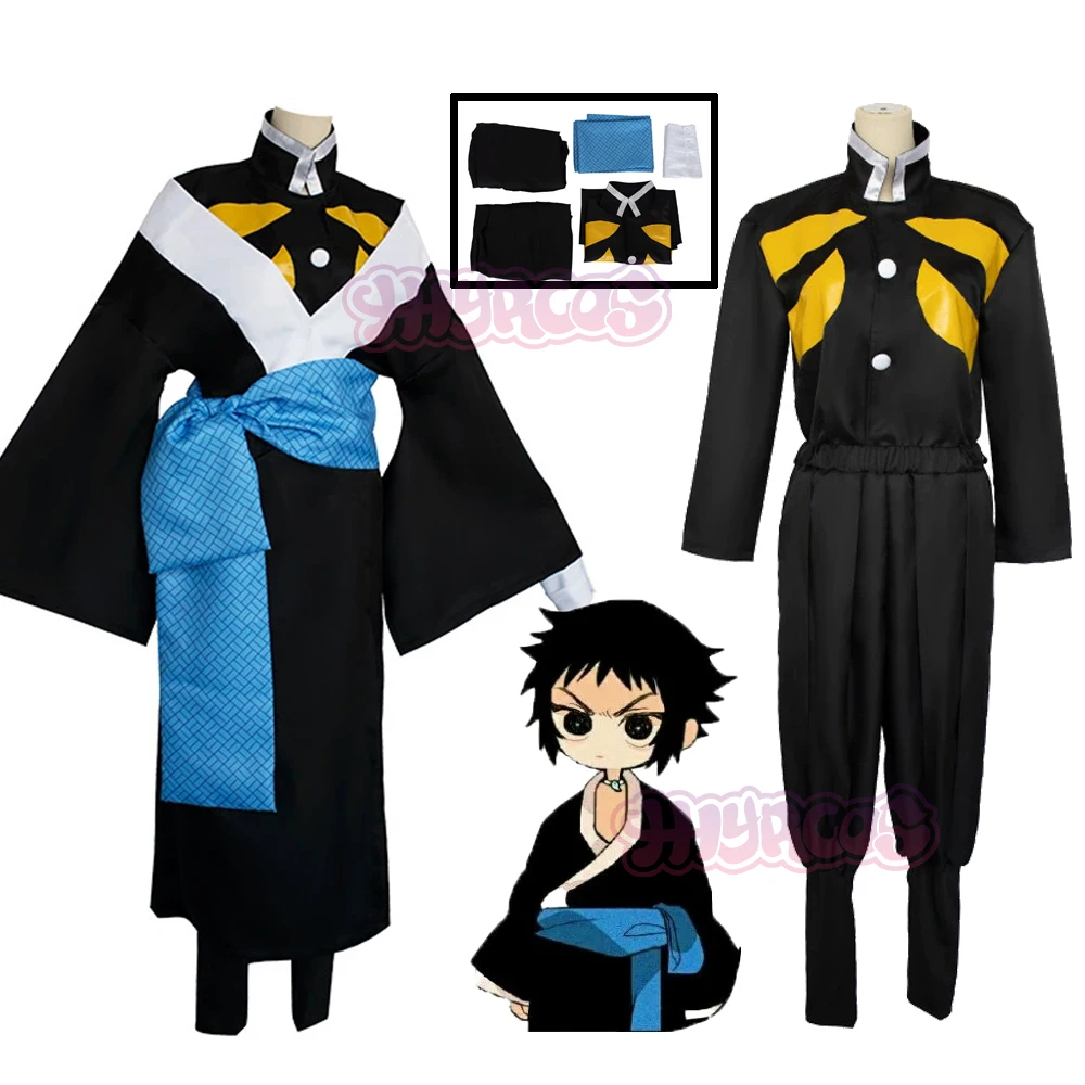 

5PCS Inatama Kaigaku Cosplay Costume Japanese Kimono Style Bathrobe Cloak Cummerbund Adult Man Woman Halloween Suit Accessories