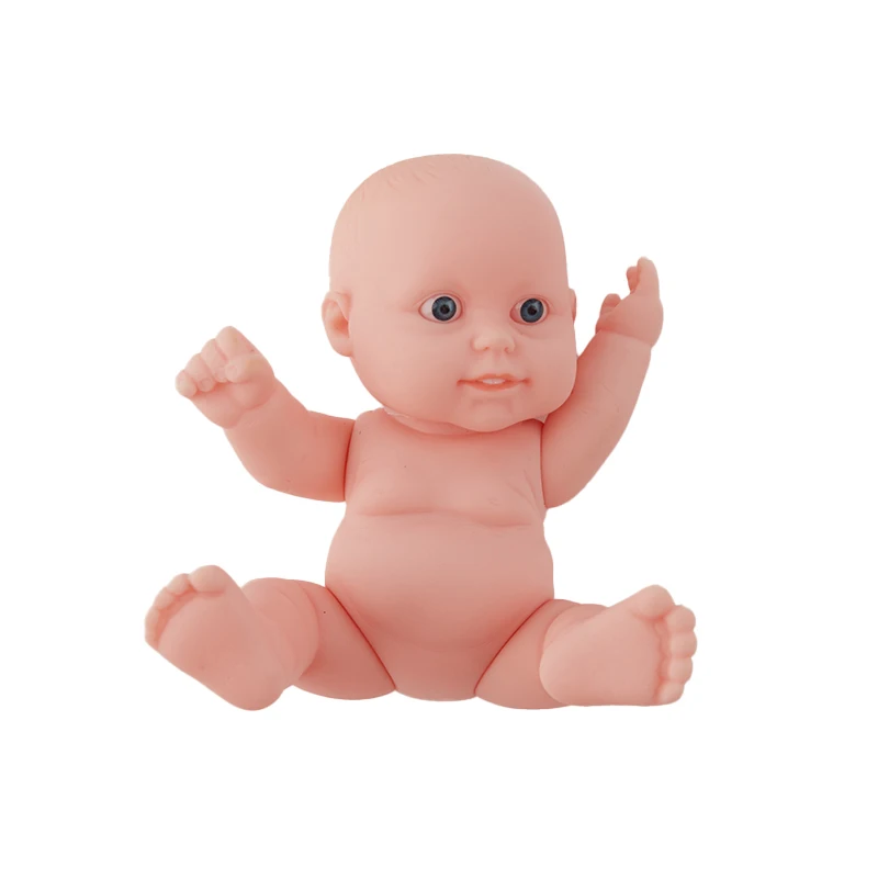 1Pc 12cm Newborn Baby Simulation Doll Soft Children Reborn Doll Toy Boy Girl Emulated Doll Kids Birthday Gift