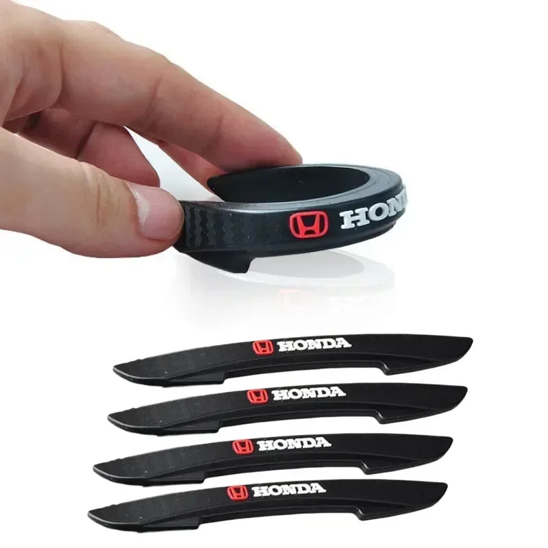 

4PCS Door Side Protective Sticker for Honda Civic City Accord CRV HRV Jazz Pilot Odyssey Car Exterior Bumper Strip Accessories