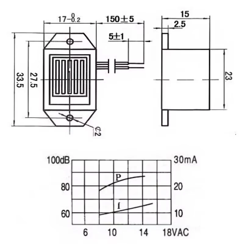 1 個アラームブザー 2315 DC 3V 6V 9V 12V 24V 90dB ミニ電子アラームブザー高デシベル振動アラーム音ライン長さ 10 センチメートル