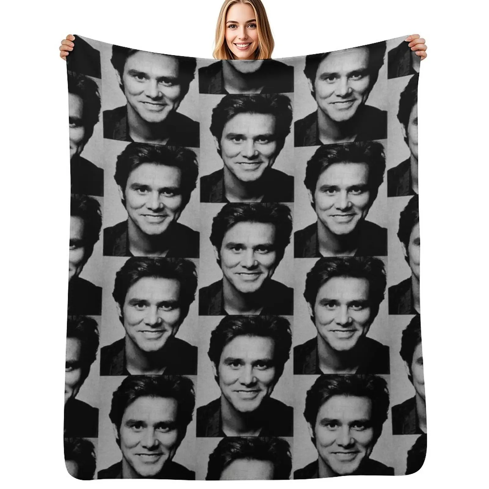 

Jim Carrey Throw Blanket Summer Beddings Sleeping Bag Travel valentine gift ideas Blankets