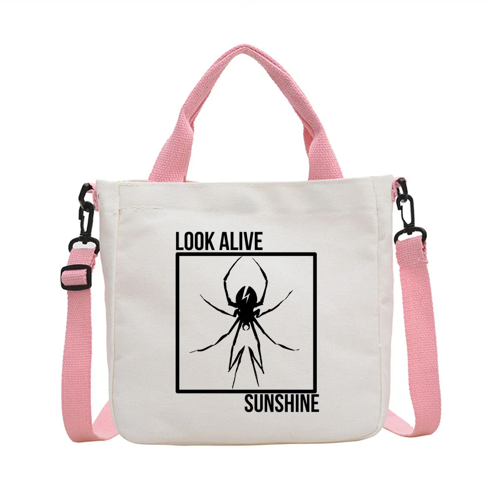 My Chemical Romance tote bag personnalisable foldable canvas  torba na zakupy femme